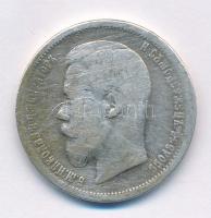 Orosz Birodalom 1899. 50k Ag II. Miklós T:3 Russian Empire 1899. 50 Kopeks Ag Nicholas II C:F Krause Y#58.2