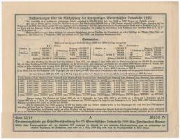 Ausztria / Bécs 1920. 4%-os államadóssági kötvény 200 Koronáról egy szelvénnyel T:I- Austria / Vienn...