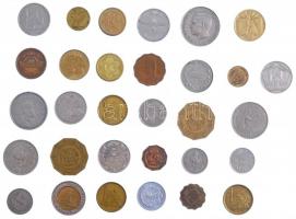 31db-os vegyes külföldi érmetétel (közte Japán, Etiópia, Görögország, Szaúd-Arábia) T:vegyes 31pcs mixed foreign coin lot (within Japan, Ethiopia, Greece, Saud Arabia) C:mixed