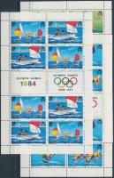 1984 Olimpia sor kisív sor, Olympics set mini sheet set Mi 473-477