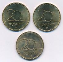 2003. 20Ft "Deák Ferenc" (3x) T:1,1- Adamo FOEM2