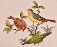 Herendi Rotschild mintás kis tányér. Kézzel festett, jelzett, hibátlan. d: 19 cm