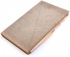 Feltehetetően Szüle Péter (1886-1944) hagyatékából származó tétel: Vázlatkönyv vászonkötésben, laza ...