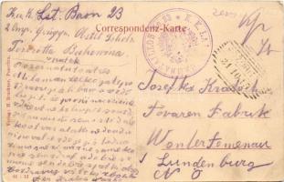 1915 Pojorata, Pozoritta (Bucovina, Bukovina); Gruß aus Valeputna / Valea Putnei / vasútállomás / ra...