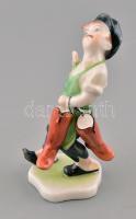 Herendi cipész fiú, kézzel festett, hibátlan, jelzett, m: 18 cm