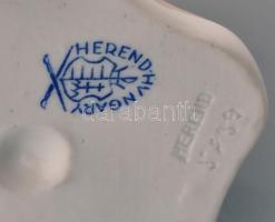 Herendi cipész fiú, kézzel festett, hibátlan, jelzett, m: 18 cm
