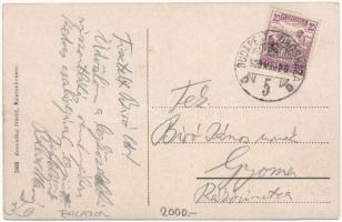 Balatonkenese, látkép a Balatonról. Rosenthal Dávid kiadása (EK)