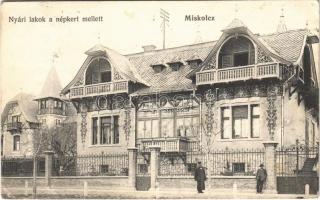1908 Miskolc, Nyári lakok a népkert mellett (EB)