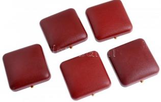 5db-os bordó MNB éremtartó tok aranyérmék számára, használt, de újszerű állapotban