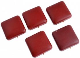 5db-os bordó MNB éremtartó tok aranyérmék számára, használt, de újszerű állapotban