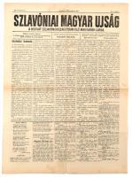 1909 Szlavóniai Magyar Újság II. évfolyamának 30. száma