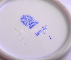 Herendi Apponyi mintás kagyló alakú tálka. Kézzel festett, jelzett, hibátlan. 13,5x12 m