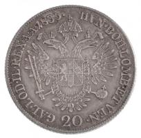 1835E 20kr Ag "I. Ferenc" Gyulafehérvár (6,64g) T:2 / Hungary 1835E 20 Kreuzer Ag "Fr...