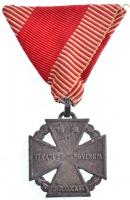 1916. Károly-csapatkereszt Zn kitüntetés eredeti mellszalagon T:2 Hungary 1916. Charles Troop Cross Zn decoration on original ribbon C:XF NMK 295.