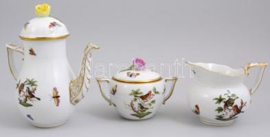 Herendi Rotschild mintás mokkás készlet Kézzel festett, jelzett,hibátlan