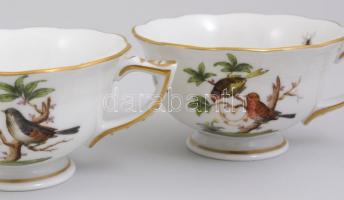 Herendi Rotschild mintás mokkás készlet Kézzel festett, jelzett,hibátlan