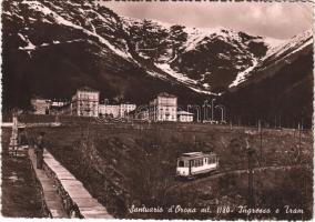 1948 Oropa, Santuario d&#039;Oropa, Ingresso e Tram / sanctuary, tram (EK)