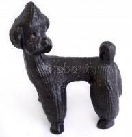 Kerámia kutya figura, festett, kis kopással, lepattanással, m: 15 cm