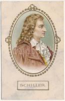 Friedrich Schiller. G.O.M. 2584. I. Emb. litho (apró lyukak / tiny pinholes)