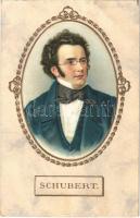 Franz Schubert. G.O.M. 2584. VII. Emb. litho (apró lyukak / tiny pinholes)