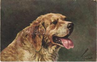 St. Bernhardiner Hund / Chien bernardin. T.S.N. R.M. No. 230. s: G. Kowalsky (EB)