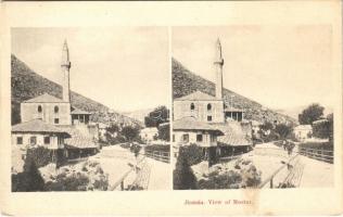 Mostar, street view, mosque (non PC) (EK)