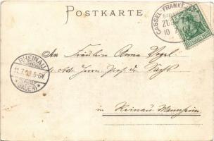 1903 Marburg; Die Universität / university, bridge. Künstlerpostkarte litho (fl)