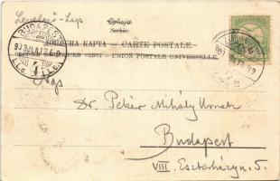 1903 Belgrade, Beograd; Kreisgericht u. Distrikts-Kommando / district court, headquarters