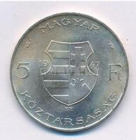 1947. 5Ft Ag "Kossuth" T:1- kis patina Adamo F8.1