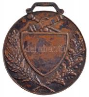 Berán Nándor (1889-1965) ~1930. "Bercsényi-Tüzérek" Br emlékérem (45x50mm) T:2