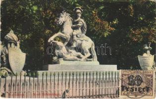 Warszawa, Varsovie, Warschau, Warsaw; Most Sobieskiego / monument, statue. TCV card (EK)