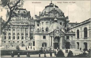 Wiesbaden, Königl. Theater mit Foyer / theatre (EK)