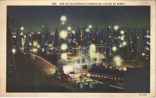 California, One of Californias famous oil fields at night (EK)