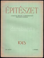 1942-1943 Építészet. A Magyar Mérnök - és Építészegylet negyedévi szemléjének 2 száma (1942 4. sz, 1...