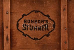 Stühmer és Gerbaud fa doboz, 19×13×5 és 13×6,5×7 cm