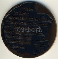 NSZK DN "Katonasírok" dekoratív Br emléplakett T:1 Díszdobozban!