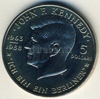 Niue 1988. 5$ "J.F. Kennedy" T:BU Díszdobozban, tanúsítvánnyal!