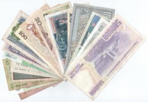 20db-os (19xklf) vegyes, külföldi bankjegytétel, közte Hollandia, Lengyelország, Spanyolország, Thai...