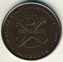 NSZK 1997. "50 éves a Fiatalokat segítő szolgálat-Bayreuth" Br emlékérem T:1