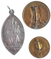 Zsákodi Csiszér János (1883-1953) 1930. "Sanctus Emericus" Szent Imrét ábrázoló Br jelvény...