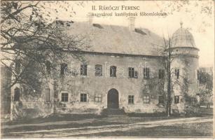 1908 Nagysáros, Velky Saris; II. Rákóczi Ferenc kastély főhomlokzata. Holénia Béla kiadása, Divald / castle (fa)