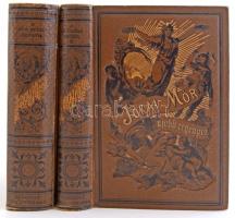 Jókai Mór: A jövő század regénye. I-II. rész. Bp.,1873-1916, Révai. Aranyozott egészvászon-kötés, jó állapotú kilazult fűzéssel