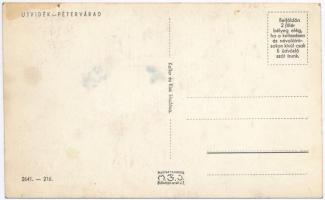 Újvidék, Novi Sad; Pétervárad, felrobbantott híd romjai. Keller és Kiss kiadása / Grad Petrovaradin ...