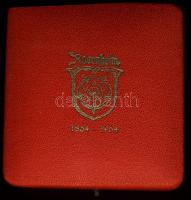 NSZK 1964. "100 éves Rosenheim" Ag emlékérem, 14,8g T:1 Eredeti díszdobozban!