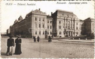 1931 Kolozsvár, Cluj; Igazságügyi palota. Kuhn Albert kiadása / Palatul Justitiei / Palace of Justice (EB)