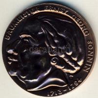 NSZK 1986. "St.Michaelis templomtorony jubileuma-Ernst Georg Sonnin" Br emlékérem T:1