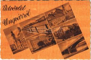 1942 Ungvár, Uzshorod, Uzhhorod, Uzhorod; mozaiklap / multi-view postcard (EK)