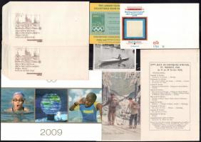 Sport tárgyú nyomtatványok, belépőjegyek, levélzárók, borítékok, stb