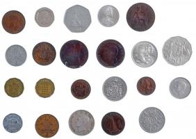 1919-1986. 22db vegyes fémpénz a Brit Nemzetközösség országaiból T:vegyes
1919-1986. 22pcs of mixed...
