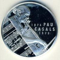 Spanyolország/Katalónia 1993. 25Ecu Ag "Pau Casals zeneszerző halálának 20. évfordulója" T...